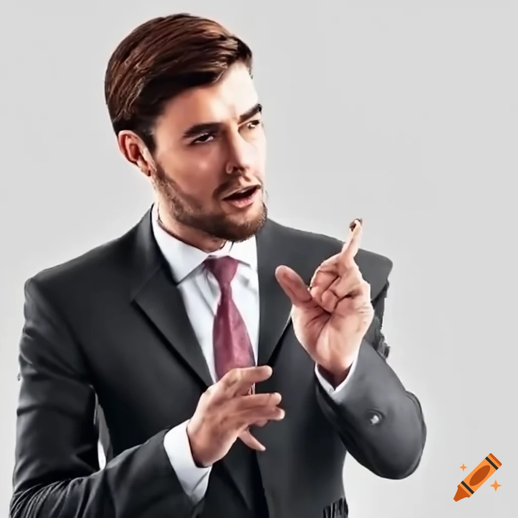 Male intern speaking with CEO in office setting