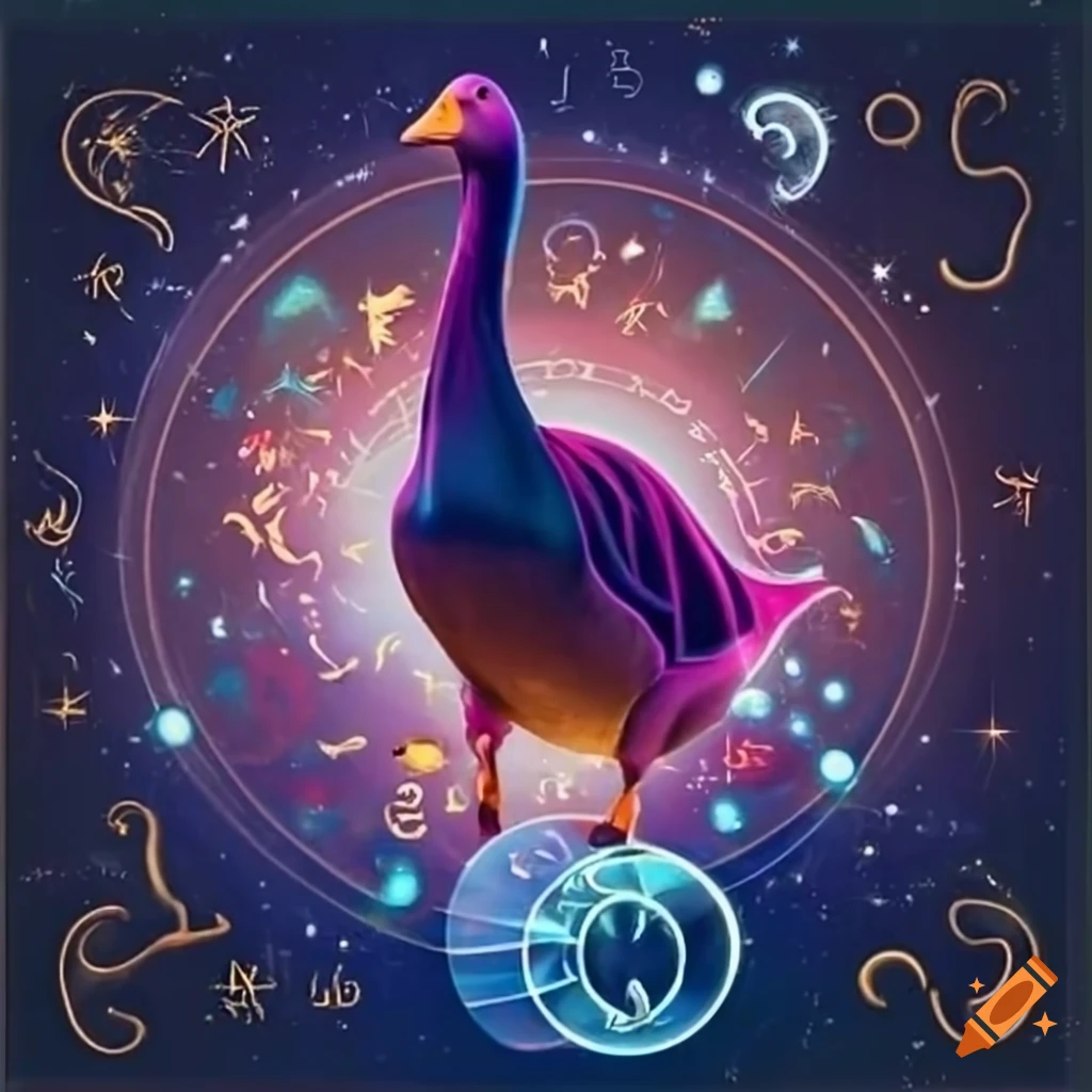 Astrology horoscope goose 2024 on Craiyon