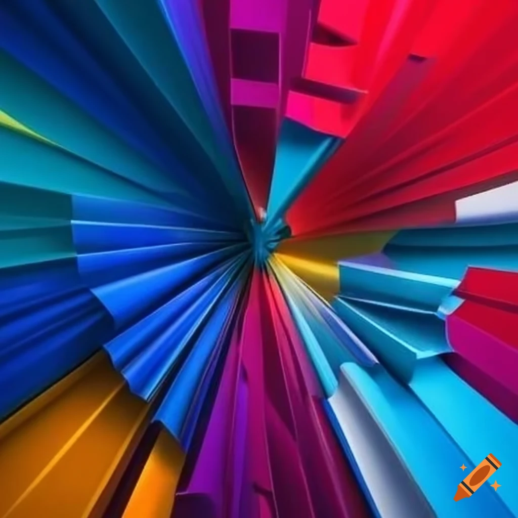 Organizational scheme in blue with red and yellow accents on Craiyon