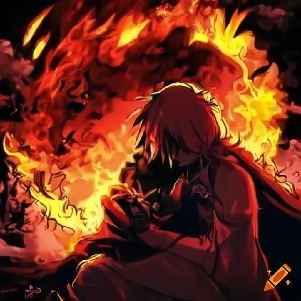 Foto de explosion on fire anime scene naruto do Stock | Adobe Stock-demhanvico.com.vn