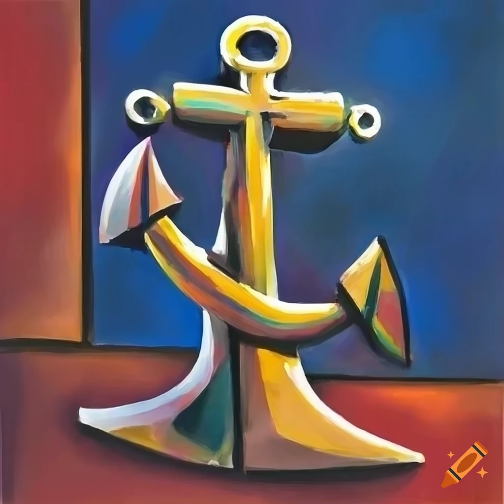 Marine anchor inspired by Pablo Picasso