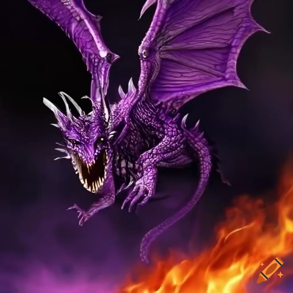 purple-dragon-flying-through-fire-on-craiyon