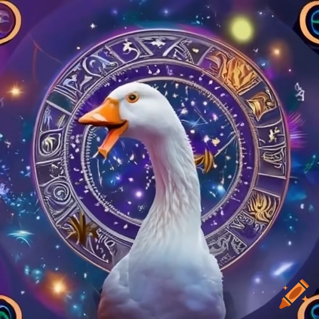 Astrology horoscope goose for the 2024 zodiac sign on Craiyon