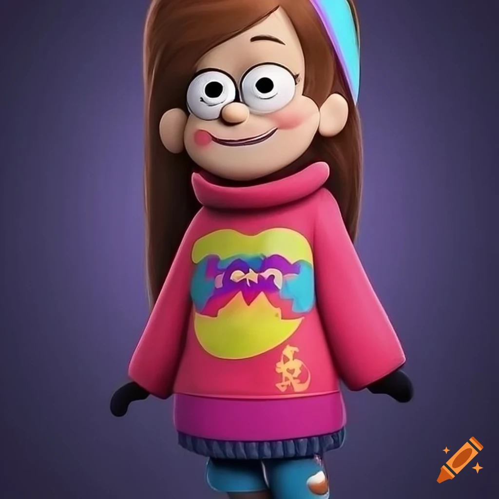 Portrait of mabel pines in highresolution 4k detail on Craiyon