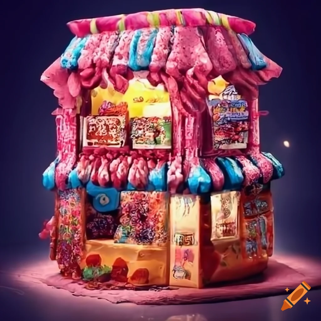 Candy shop on Craiyon
