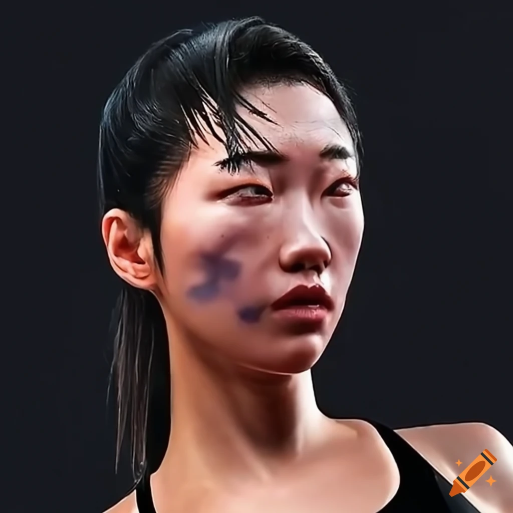 Asian Female Fighter With A Stunned Expression On Craiyon 2905