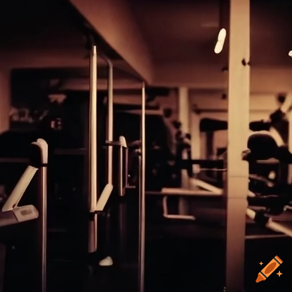 Troy's gym in the early 80s on Craiyon