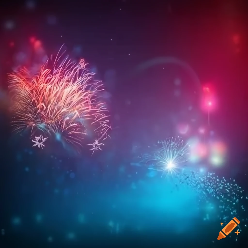 New Year greetings with microservices background