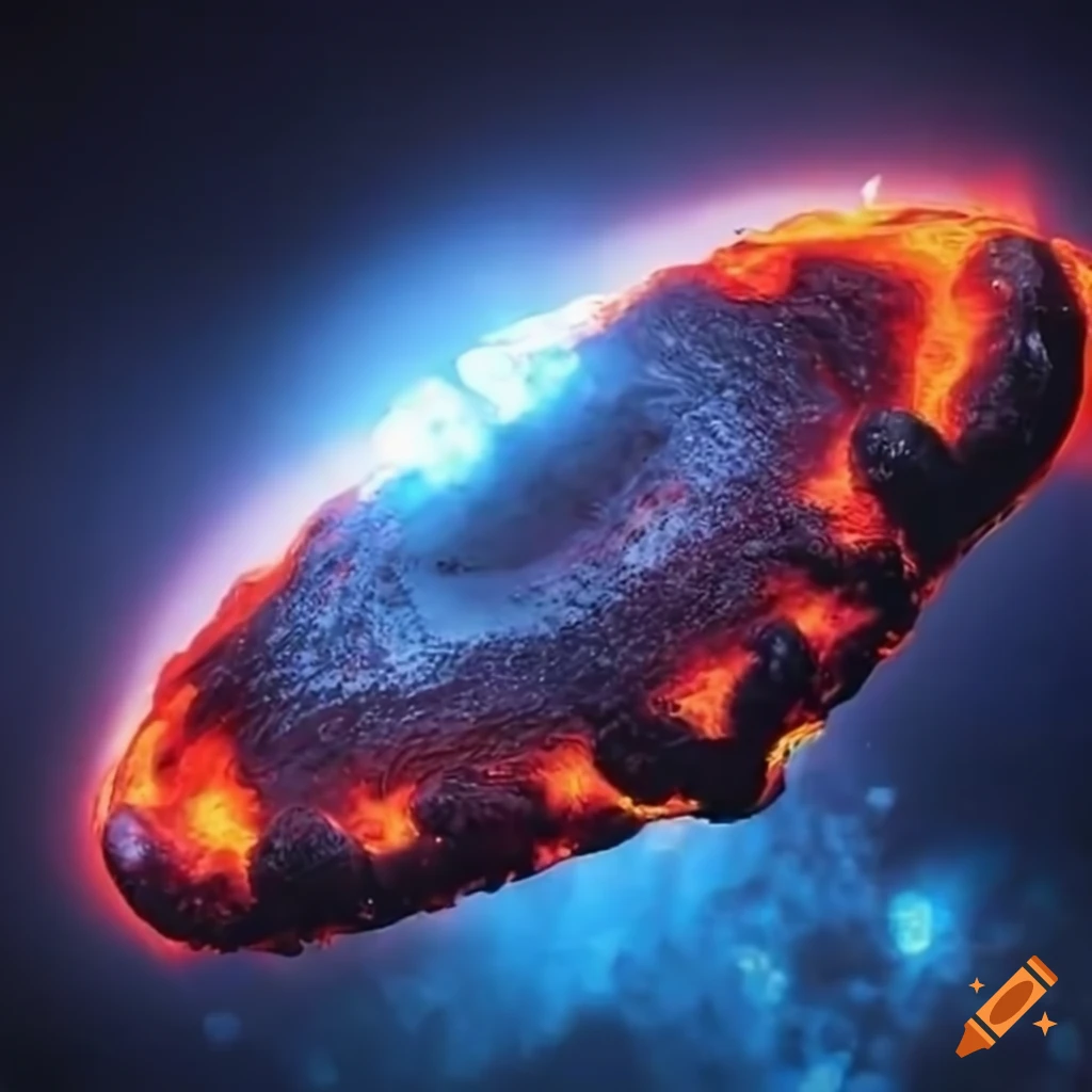 Underwater modified UFO with streams of lava and fire phasers