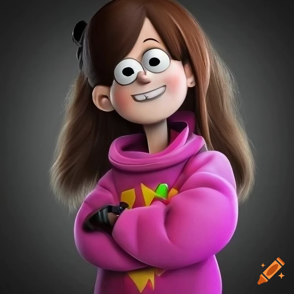 Portrait of mabel pines in highresolution 4k detail on Craiyon