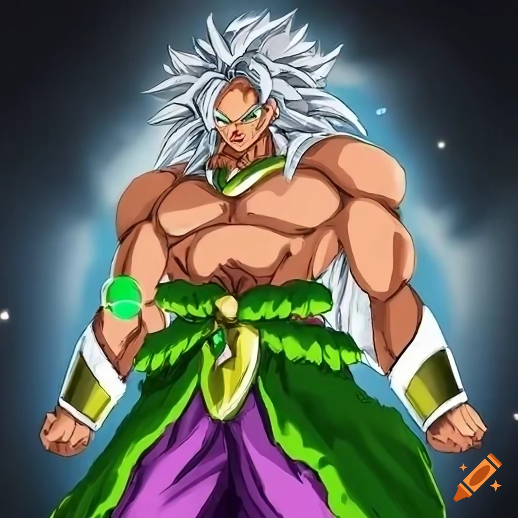 Broly and Sephiroth characters in a crossover