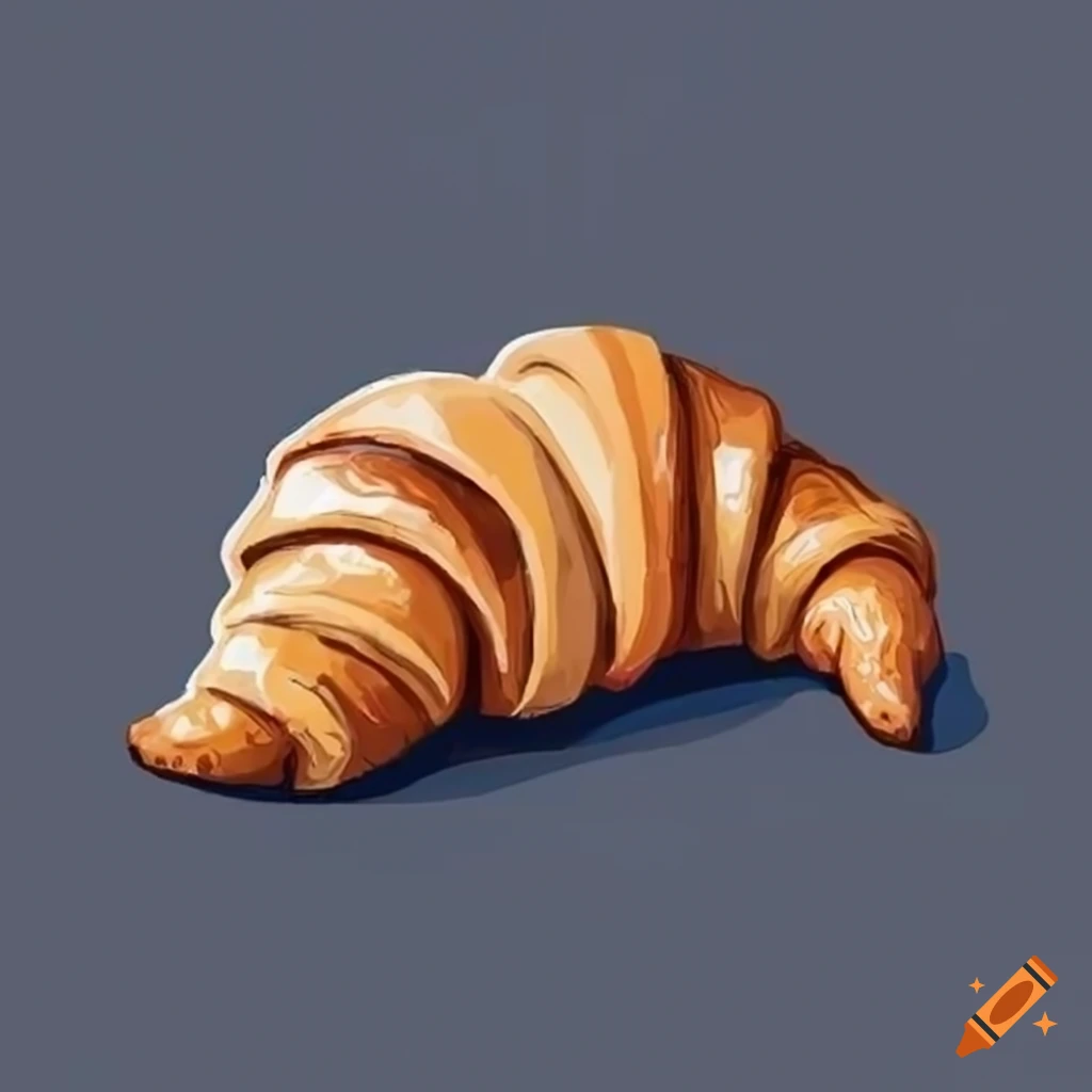 Croissant drawing