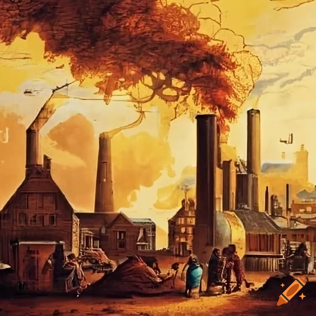 Industrial Revolution Period in Brasil Artwork Stock Illustration -  Illustration of love, industry: 273493720