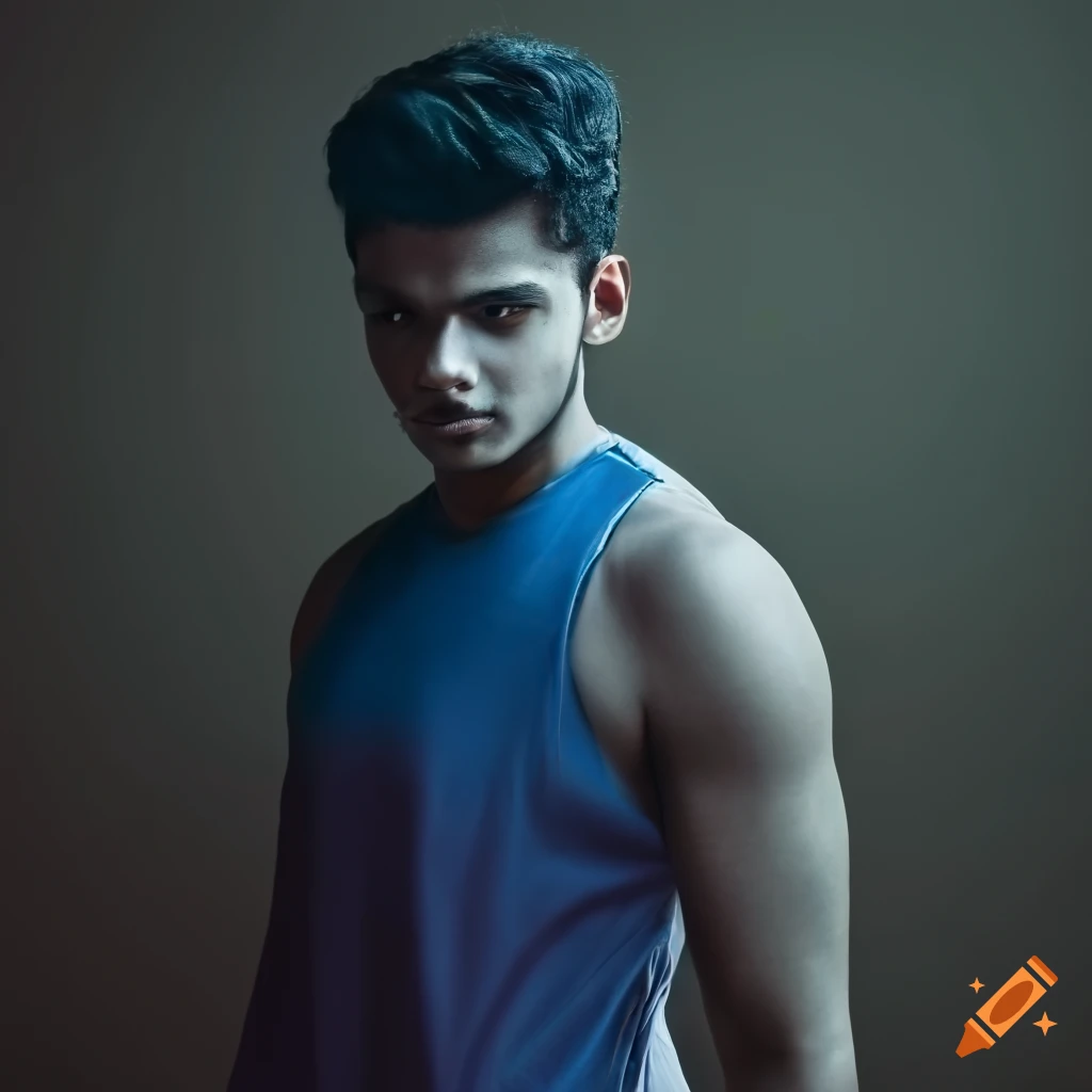 Charismatic young man in summer sport clothes