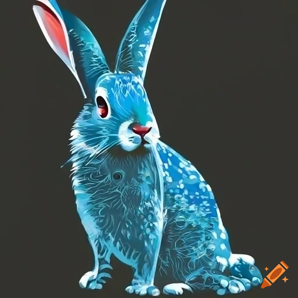 Water rabbit on Craiyon