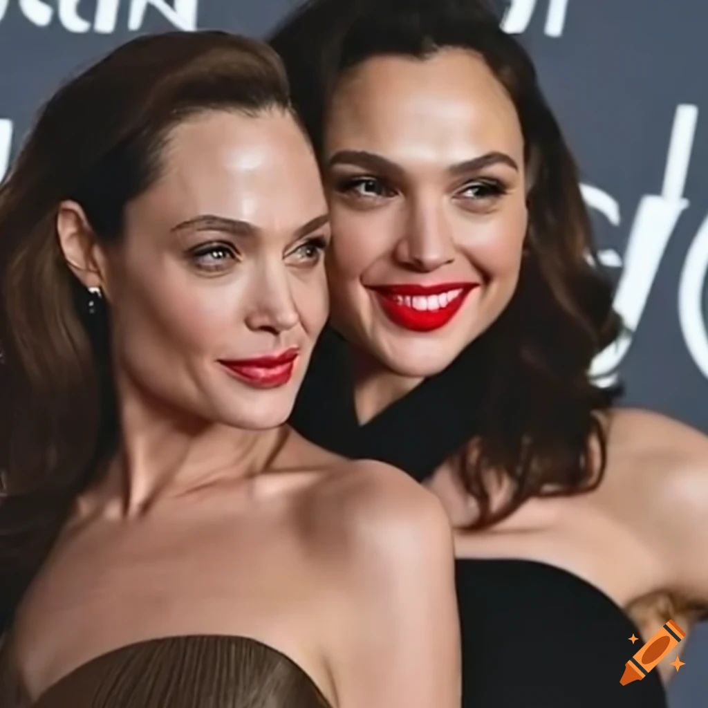 Composite of gal gadot and angelina jolie on Craiyon