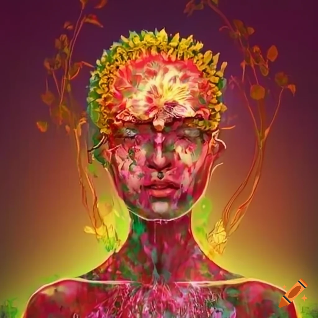 Natural remedy with st. john's wort and clerodendrum paniculatum for wound healing on Craiyon