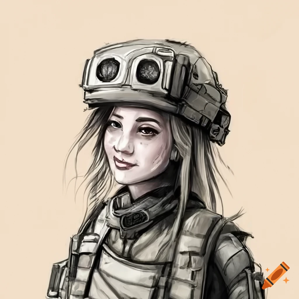 Female Tactical Strike Soldier Stock Illustration - Illustration of  graphic, suave: 168868143