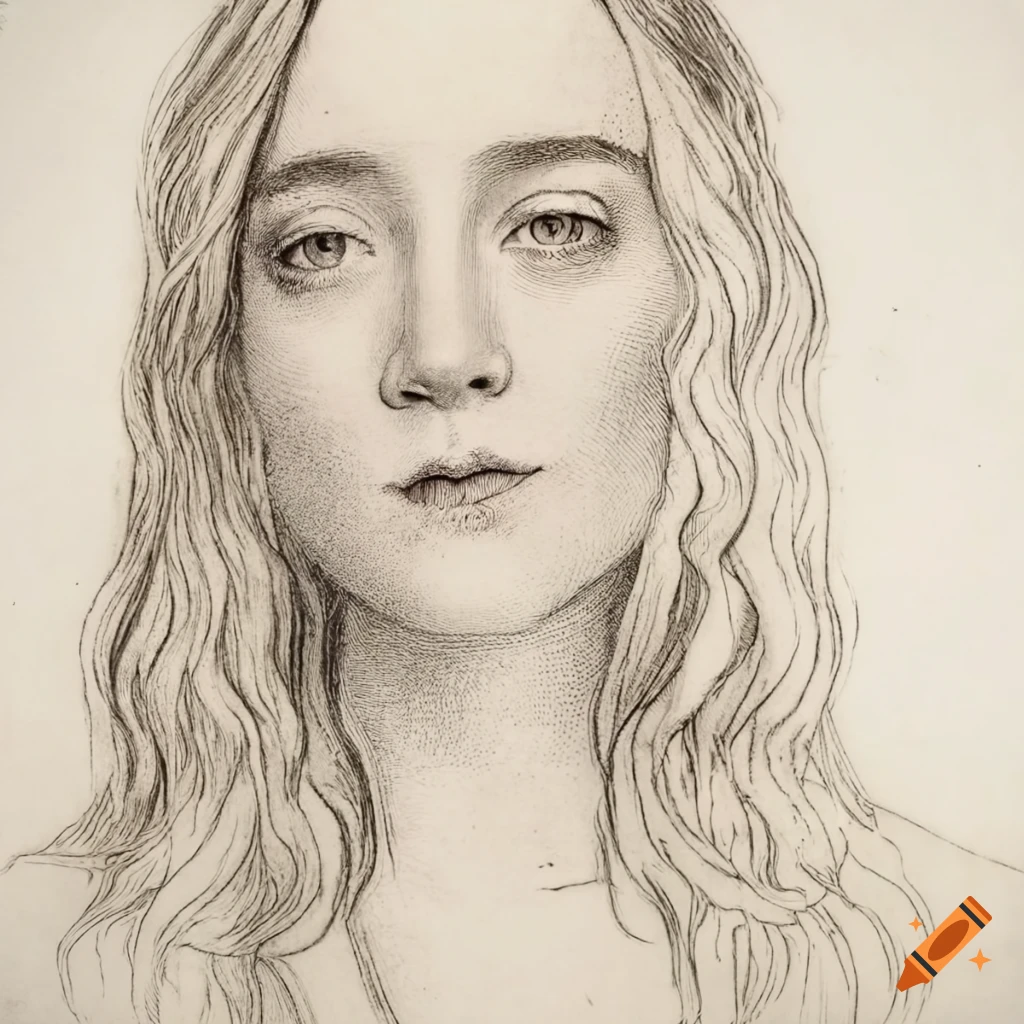 Hybrid portrait of actresses in the style of Gustave Doré etching
