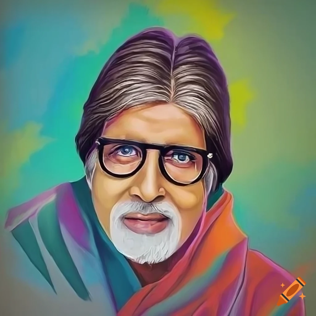 Pastel images of Amitabh Bachchan
