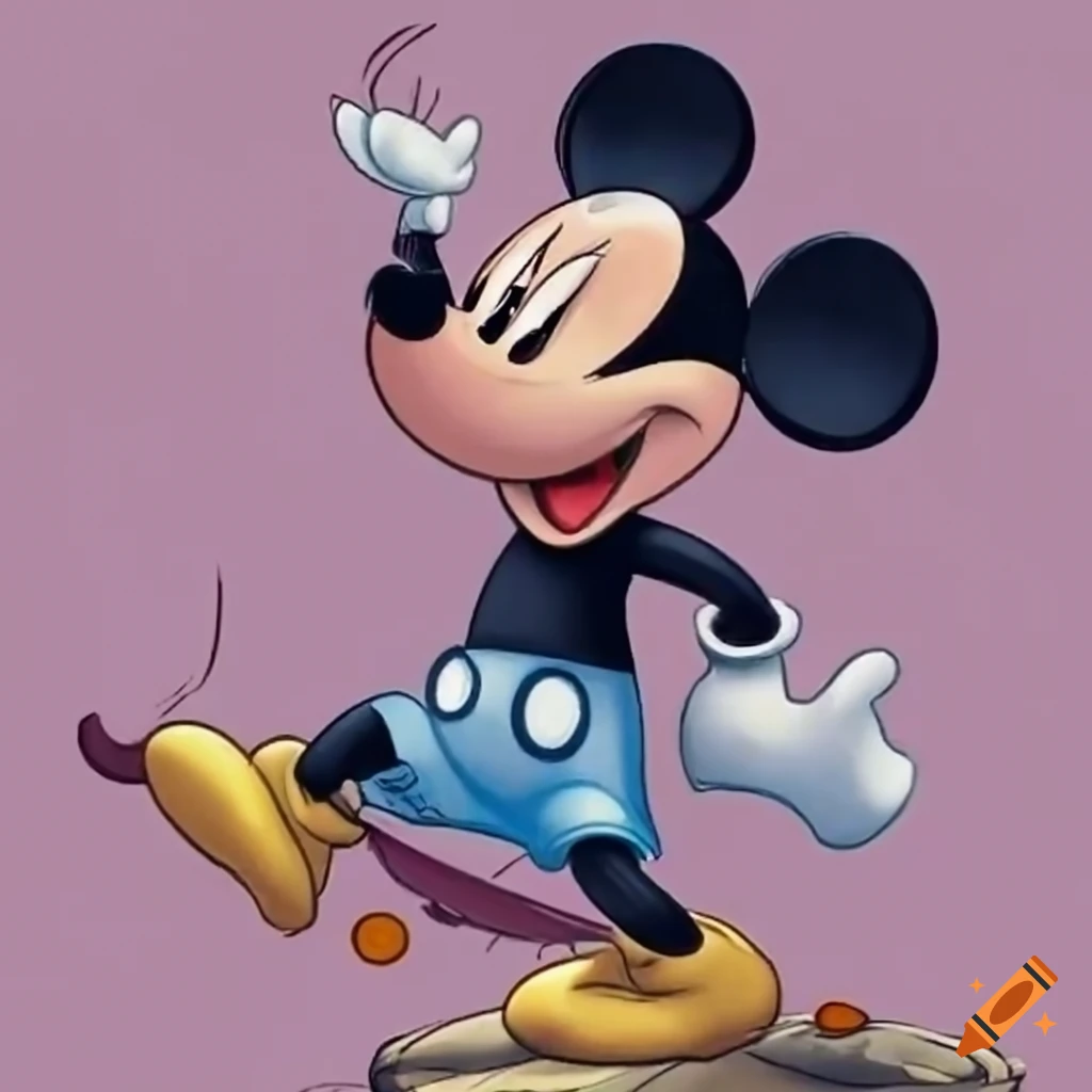 Mickey mouse in the public domain on craiyon