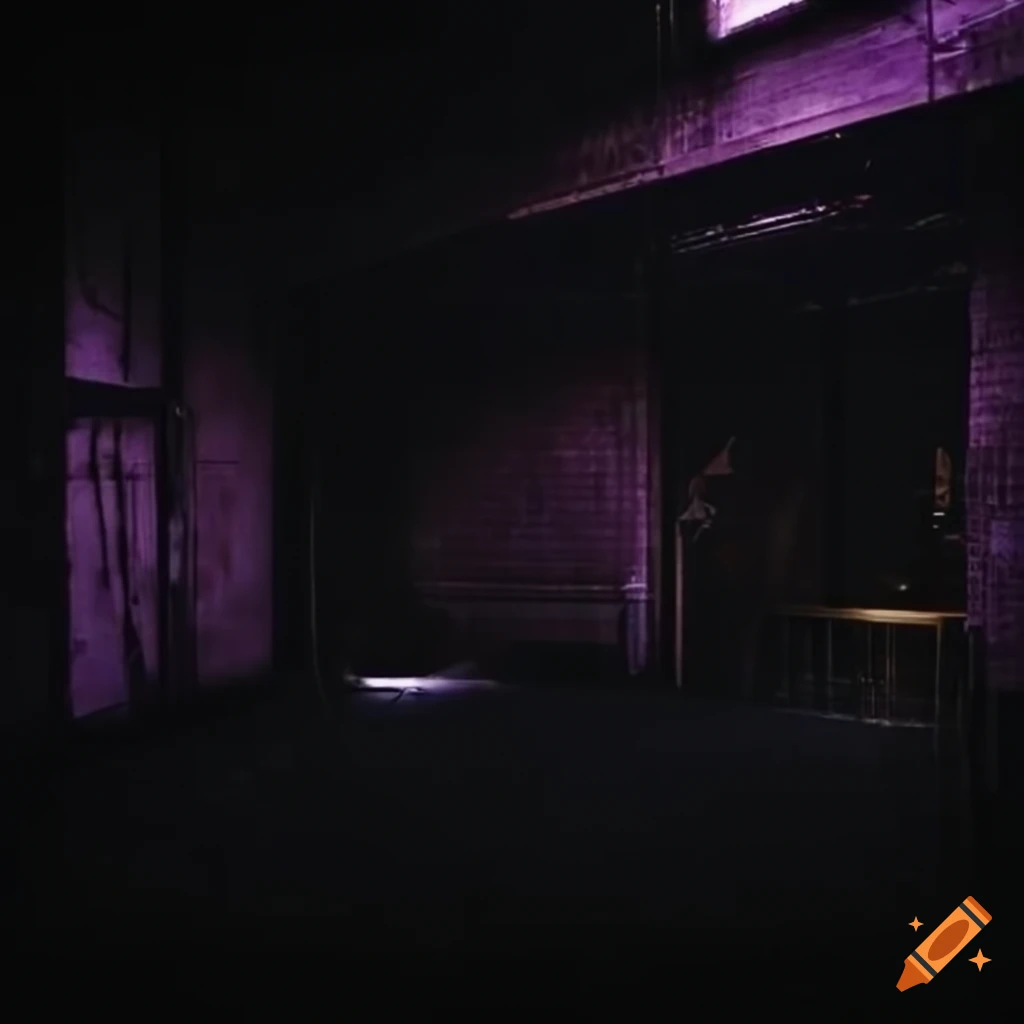 Dark techno rave warehouse