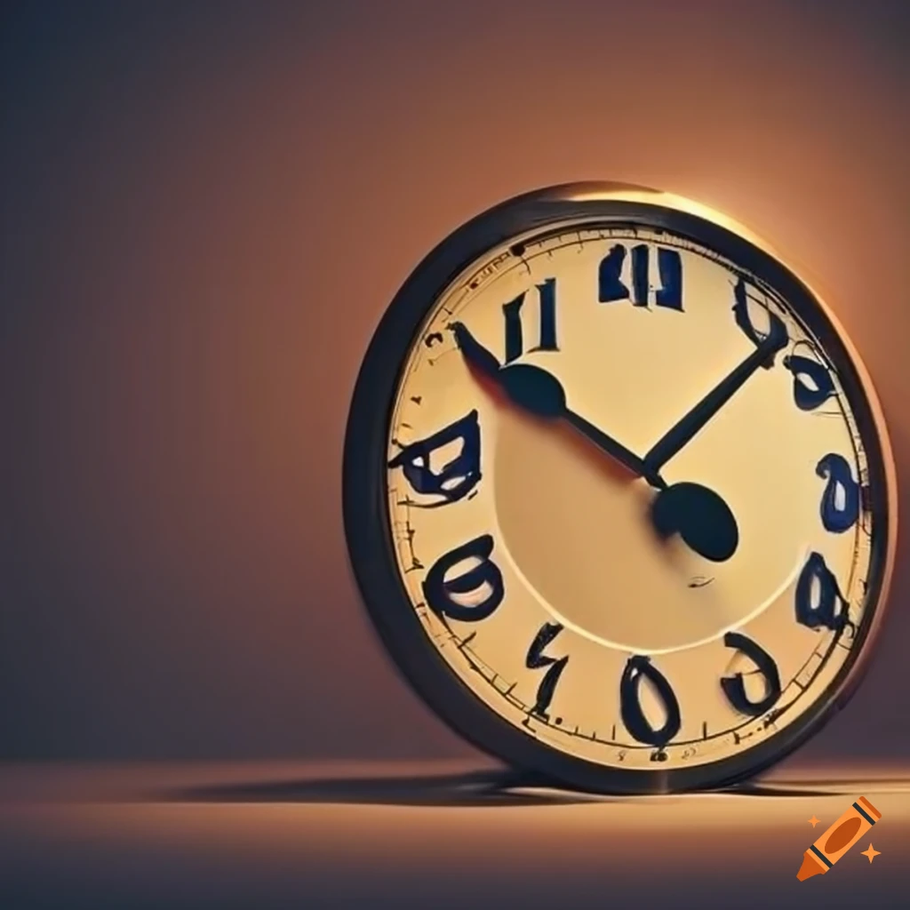 New years clock showing the countdown on Craiyon