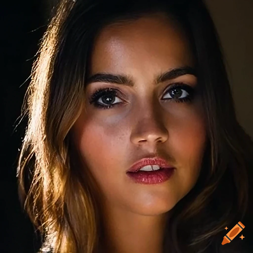 Close-up high definition detailed portrait with dramatic lighting