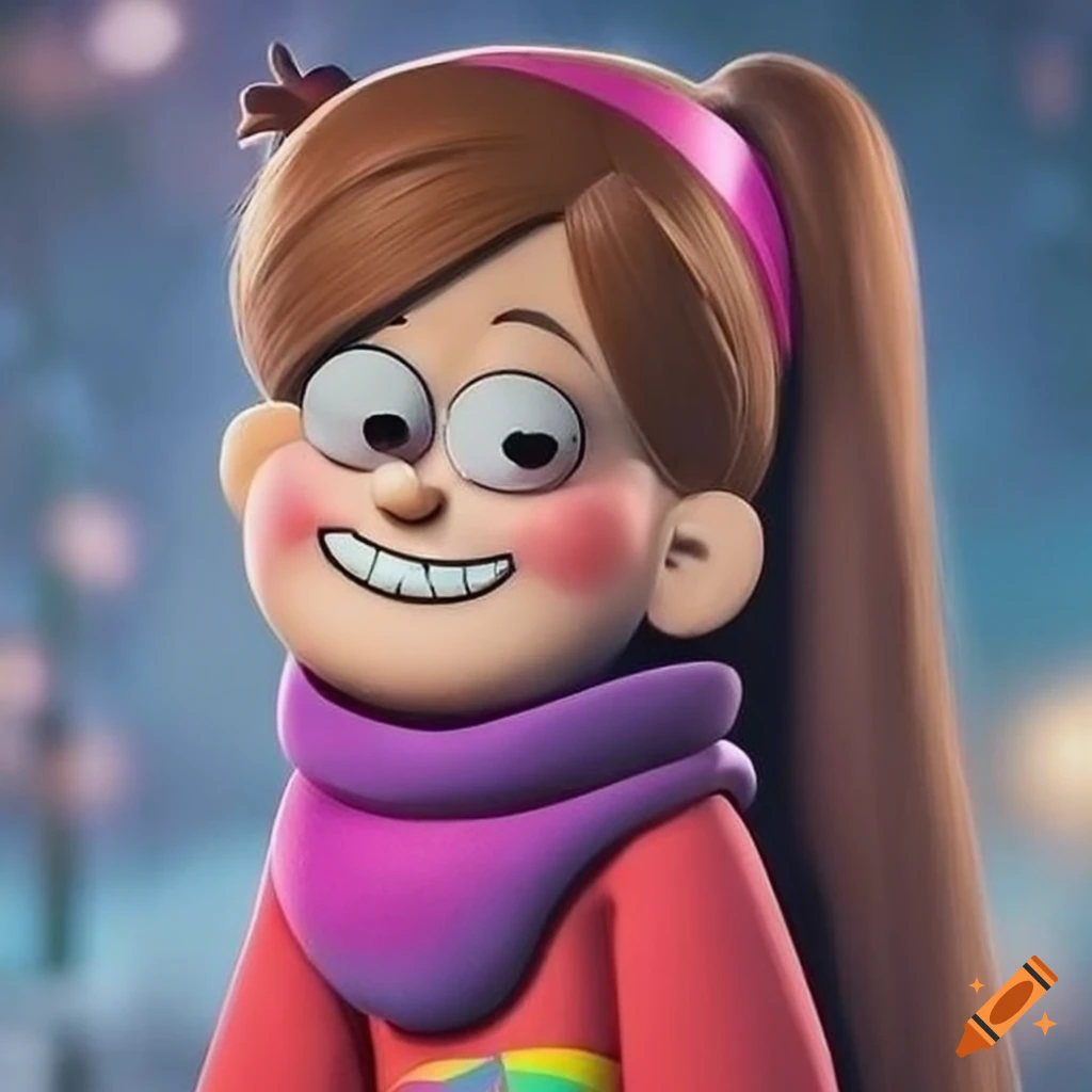 Portrait of mabel pines with super-detailed 4k resolution on Craiyon