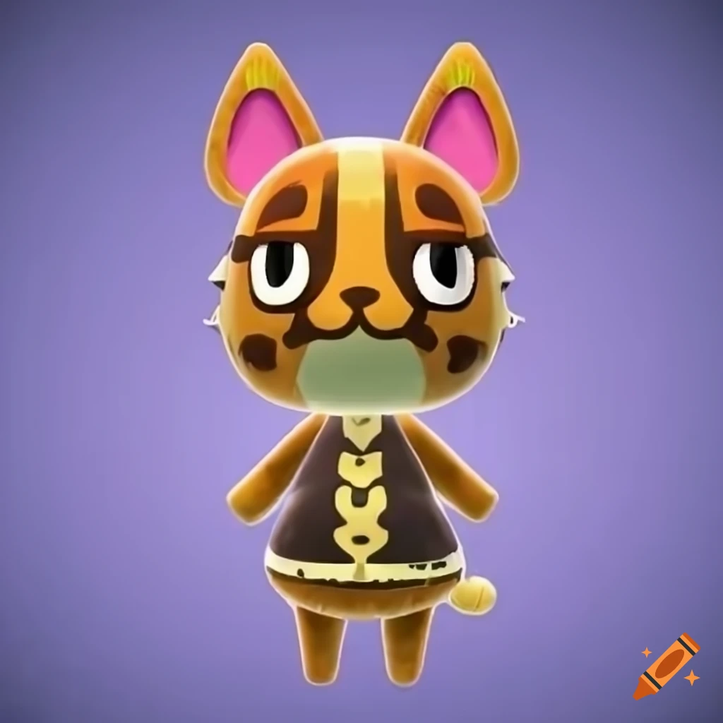 Animal crossing cat character on Craiyon