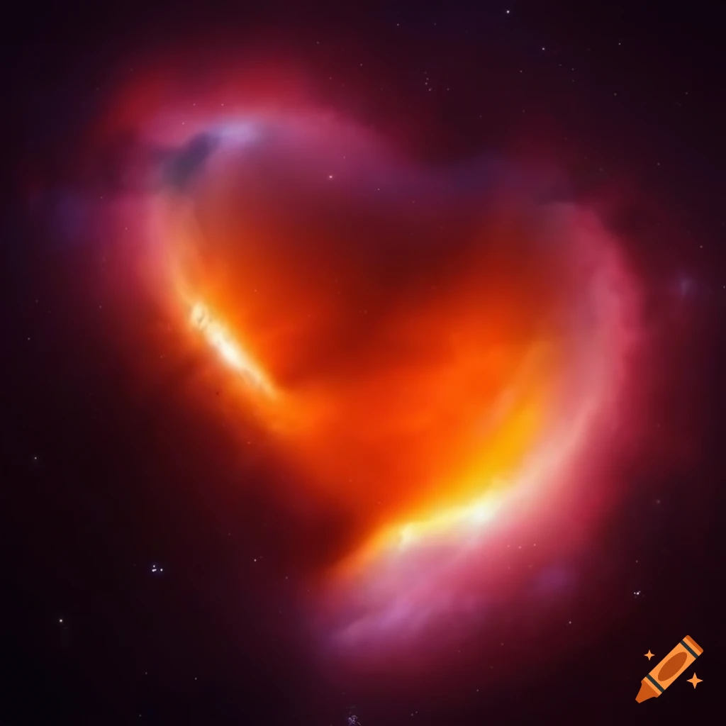 Aerial view of a scenic universe with a heart-shaped river