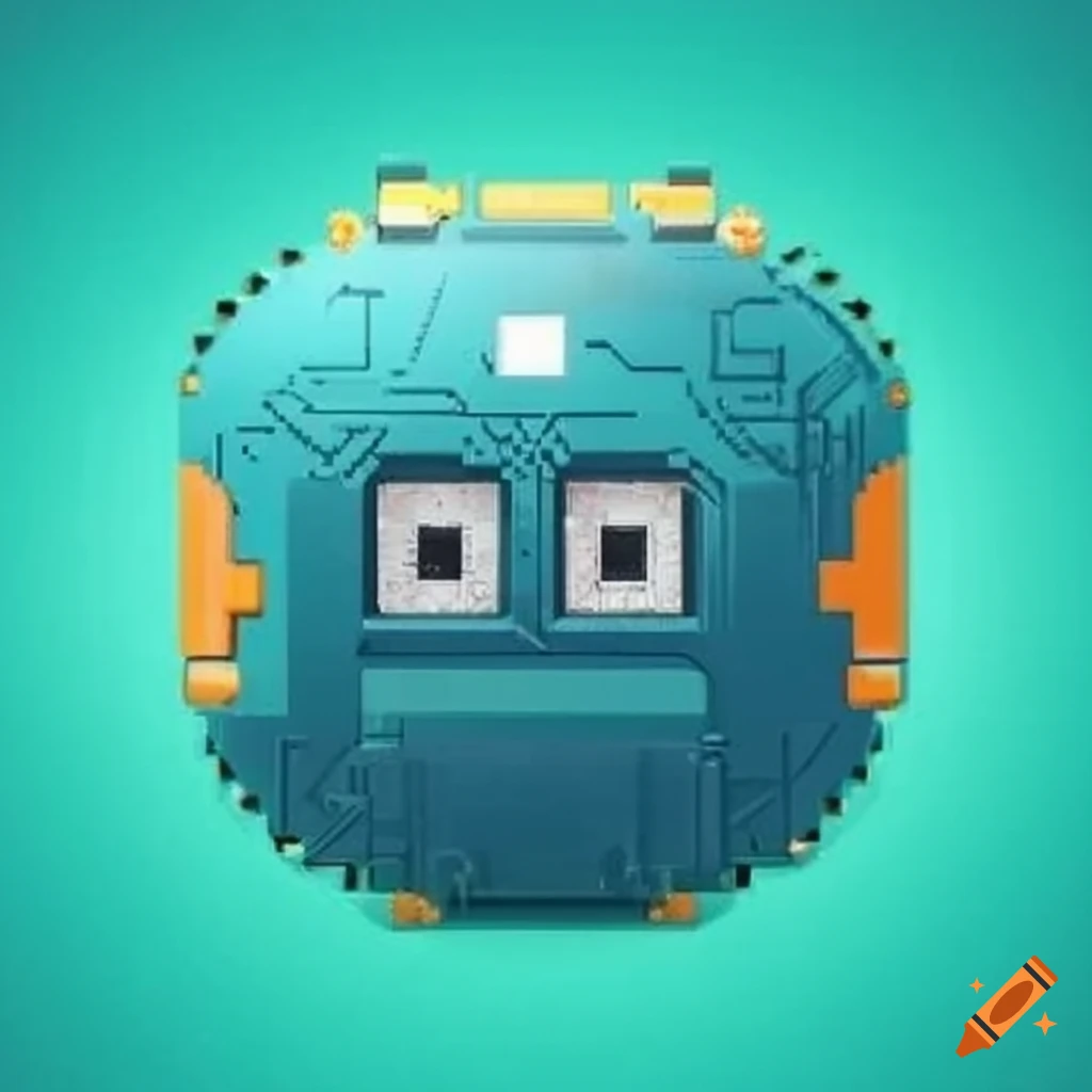 Anthropomorphic raspberry pi zero controlling a generator in cute 8bit