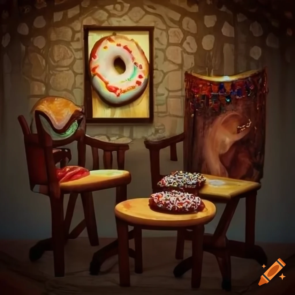 Wooden table adorned with a tempting variety of pastries crafted by Sylvia Wishart