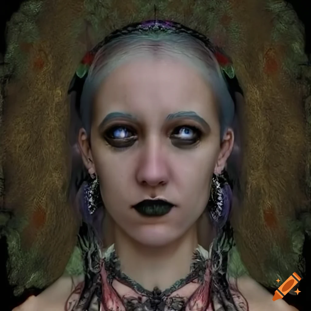 Hyper realistic portrait in ancient style