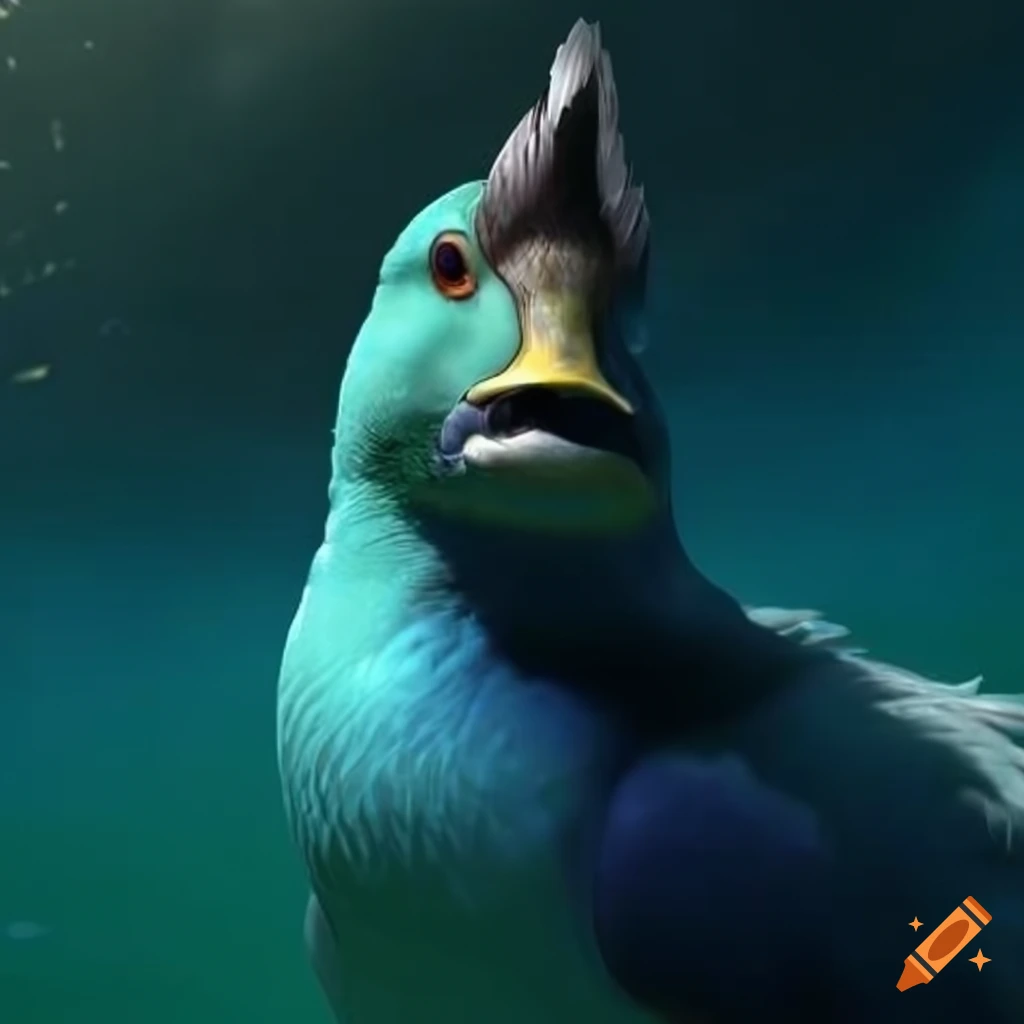Duck-Cetus hybrid creature