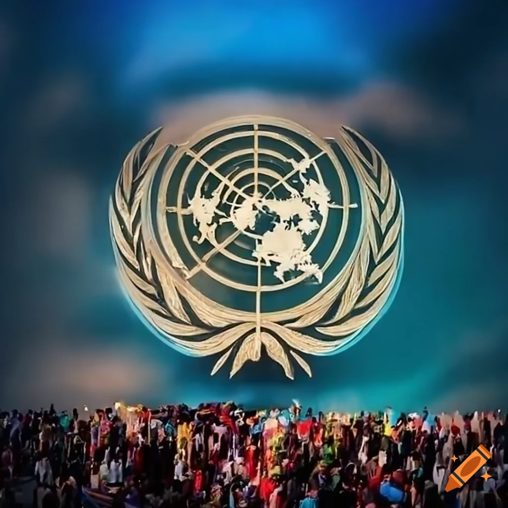 Day of Global Unity celebration in front of the United Nations Building