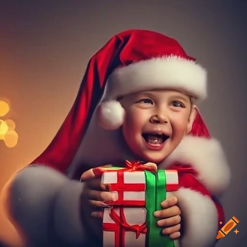 santa-claus-delivering-gifts-to-children-on-craiyon