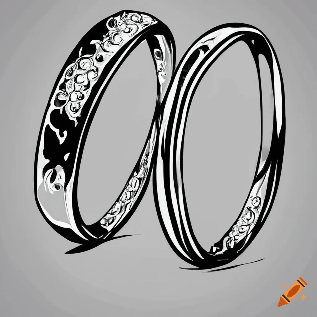 Sketch Diamond Couple Ring, Couple Drawing, Diamond Drawing, Ring Drawing  PNG Transparent Clipart Image and PSD File for Free Download