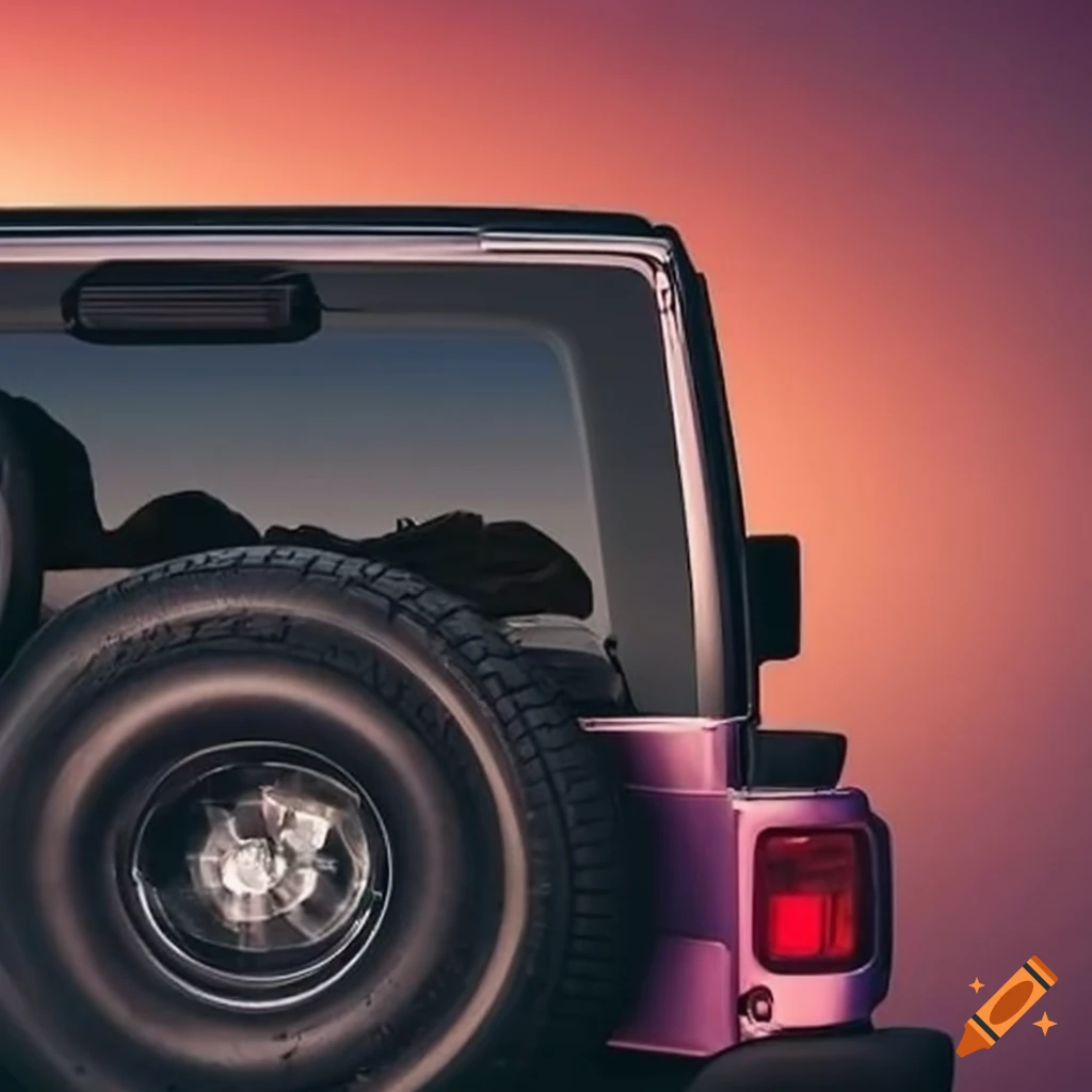 Back window of a jeep wrangler on Craiyon