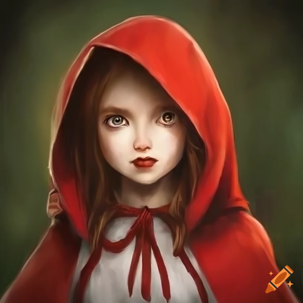 Narrative art fairy tale Little Red Riding Hood