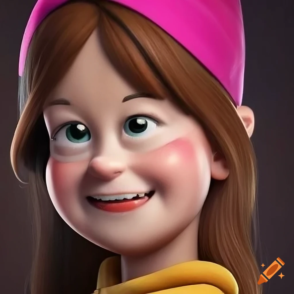 Portrait of mabel pines in highresolution 4k detail on Craiyon