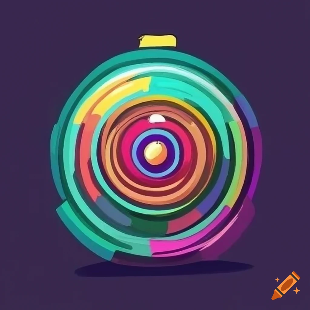 Colorful segmented barometer for children's game in graphic design