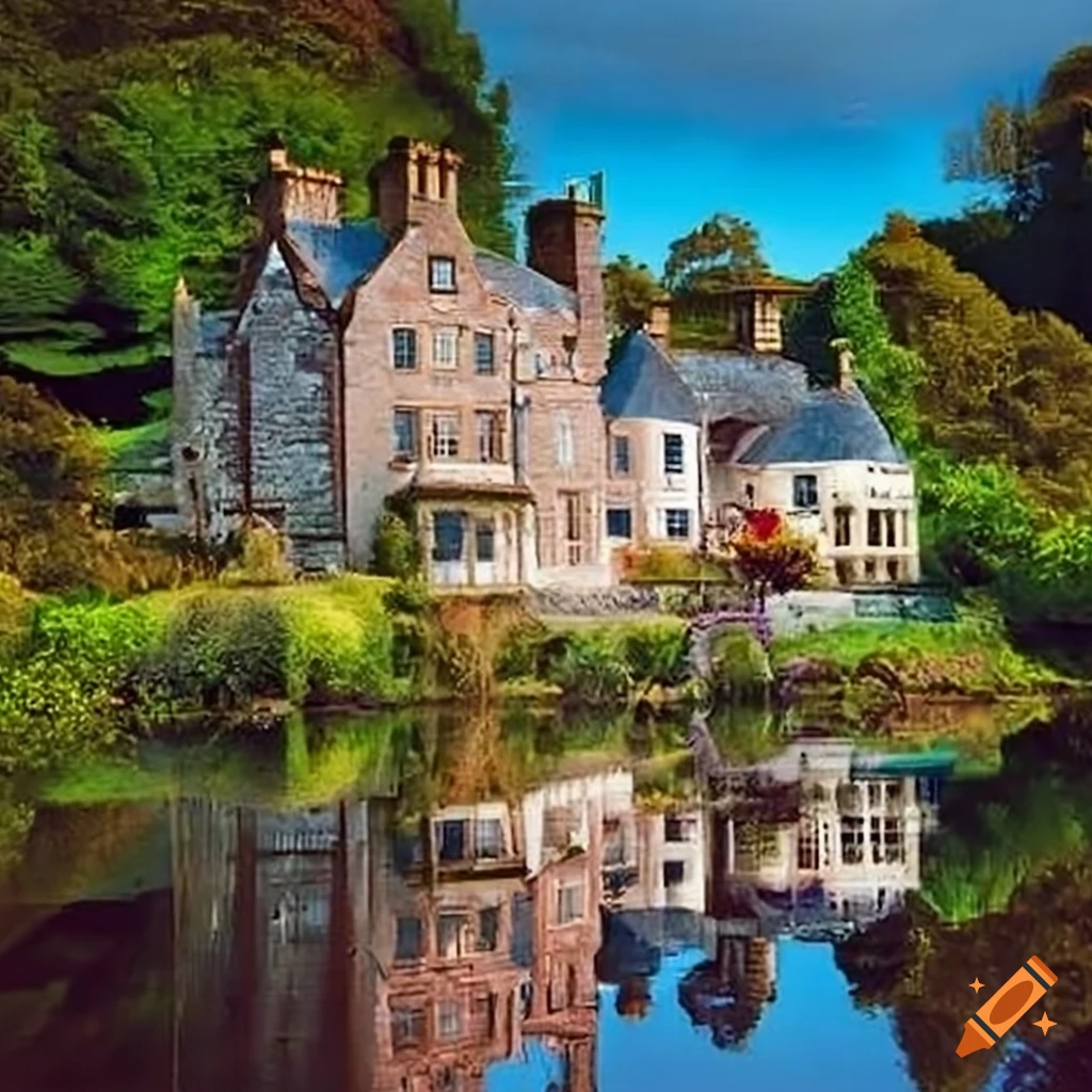 Glen yr afon house hotel usk with bazil fawlty guests in