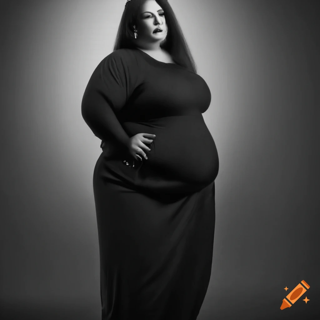 Beautiful confident woman with a positive body image
