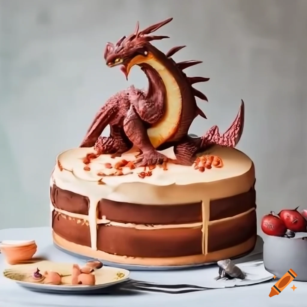 Game of thrones dragon cake 8