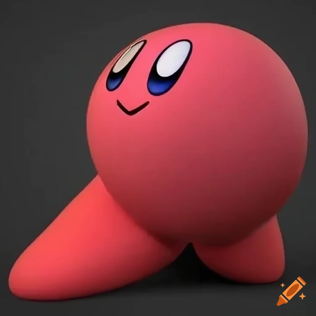 Closeup of kirby's big red feet on Craiyon