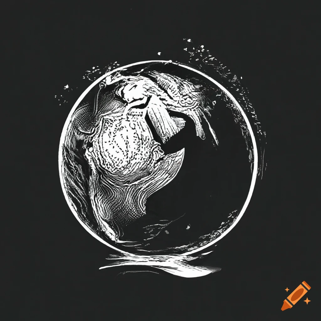 Un globe avec "voile sur le monde" "}