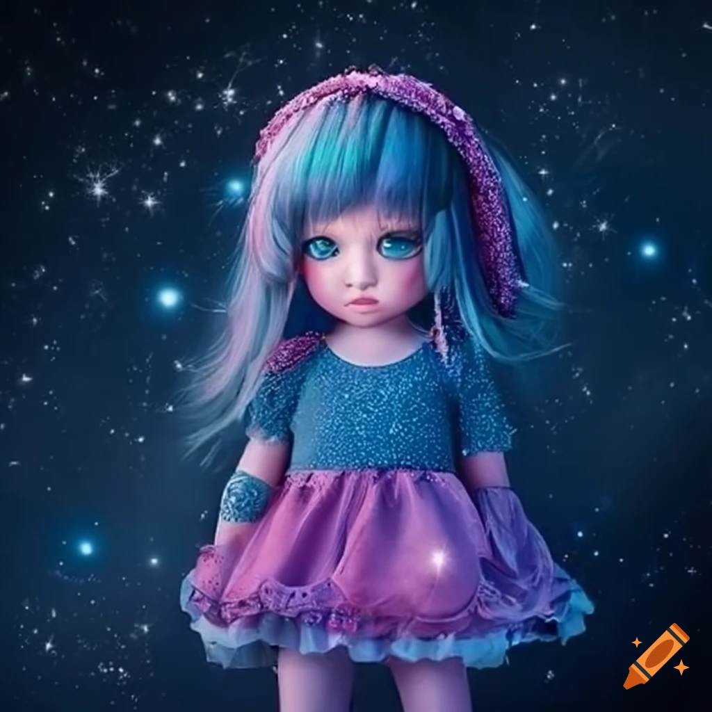 Lepus star constellation girl illustration