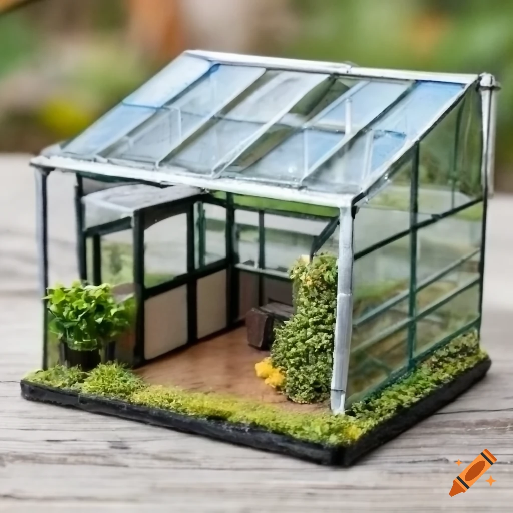Ultra tiny greenhouse diorama on Craiyon