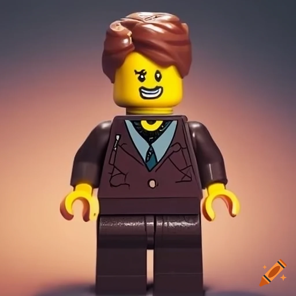 Wealthy lego figures making a donation on Craiyon